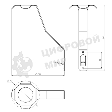 Держатель Rexant для шлемов и экипировки, настенный, черный