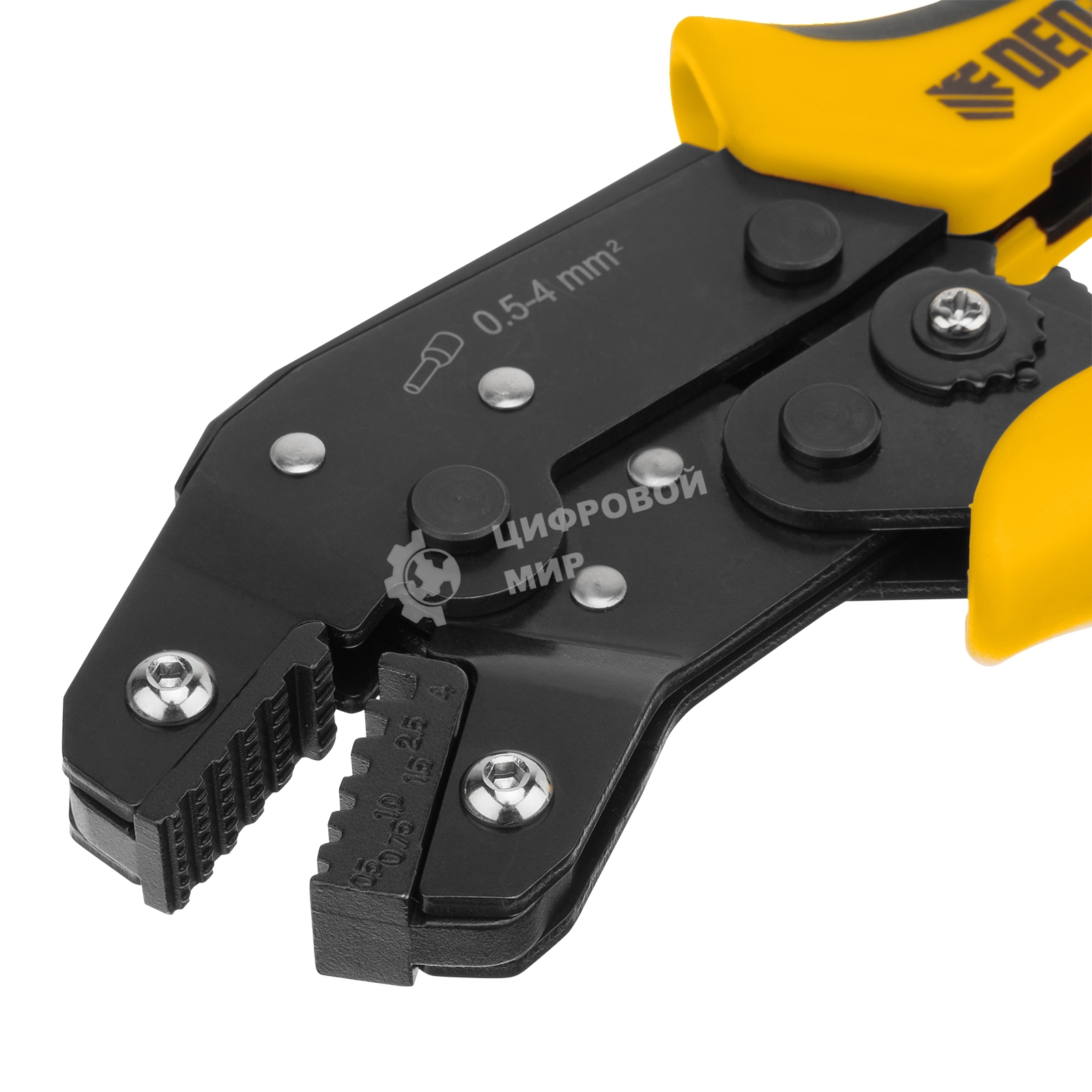 Клещи для обжима наконечников штыревых Denzel НШВ, НШВИ, НШВИ-2, 0,5-4 мм2