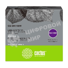 Картридж ленточный Cactus CS-DK11209 черный для Brother P-touch QL-500, QL-550, QL-700, QL-800