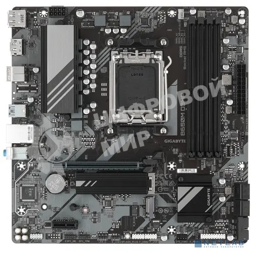 Материнская плата Gigabyte B650M D3HP, AM5, AMD B650, 4xDDR5, 4xSATA, 2xM.2, 1xPCI-E 4.0 x16, 1xPCI-E x1, 1xHDMI, 2xDP, 1x 2.5Gb LAN, 3xUSB-A 3.2 Gen 1, 2xUSB-A 2.0, 1xUSB-C 3.2 Gen 1, 3x3.5 мм, 7.1, Micro-ATX