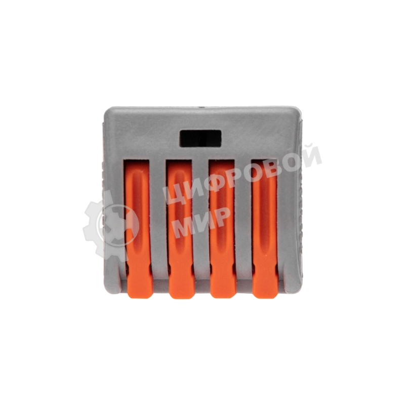 Универсальная клемма Rexant СМК 222-414, 4-проводная серый 0,08-2,5/4 мм² (50 шт/уп)