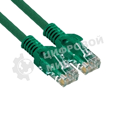 Патч-корд ExeGate UTP-RJ45-RJ45-C6-1M-GN, UTP, cat.6, 1м, зеленый