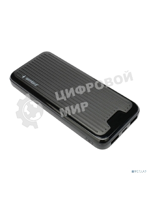 Портативный аккумулятор Gembird GPB-10, 10000мА·ч, 2A, черный