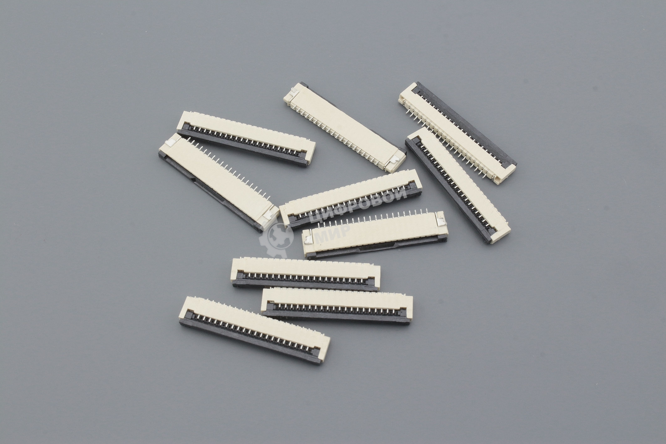 Разъем FPC Flip-Lock 1010-20RLGF 20 pin высота 1мм шаг 1мм 10 шт