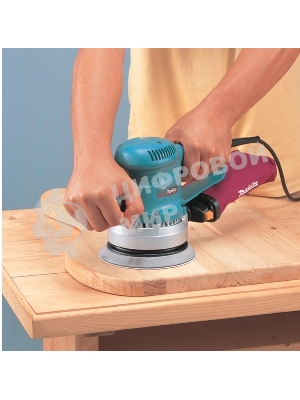 Эксцентриковая шлифовальная машина Makita BO6030 ЭШМ,310Вт,ф150мм,4000-10000об\м,ампл-3мм,2.3кг,кор,п\сборник