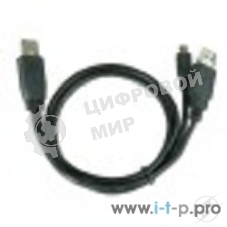 Кабель Gembird/Cablexpert USB 2.0 Pro, 2xAM/miniBM 5P, 0.9м, экран, черный