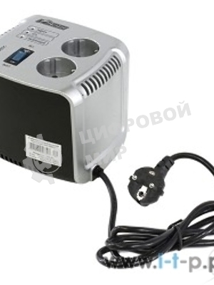 Сетевой фильтр Powerman Стабилизаторы напряжения AVS 500 С Black\Silver (500ВА,5А,КПД 98%,без индикации,настольный)