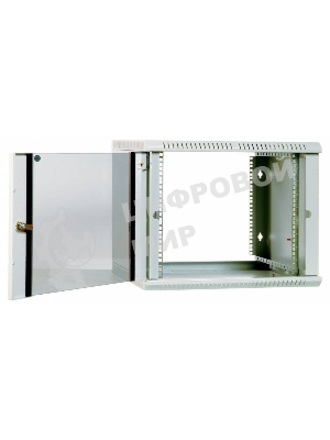 Шкаф телекоммуникационный настенный разборный 9U (600х650) дверь металл, ШРН-Э-9.650.1