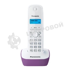 Телефон беспроводной (DECT) Panasonic KX-TG1611RUF (сиреневый) АОН, Caller ID,12 мелодий звонка,подсветка дисплея,поиск трубки
