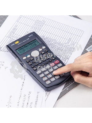 Калькулятор научный Deli ED82MS темно-синий 10+2-разр.