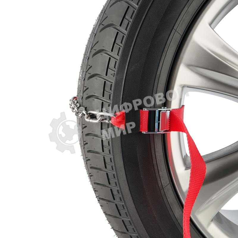 Цепи (браслеты) противоскольжения Rexant для легковых автомобилей, однорядные, к-т 4 шт.