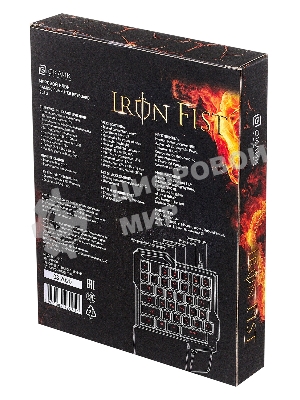 Игровой блок Oklick 701G IRON FIST черный USB for gamer LED (подставка для запястий)