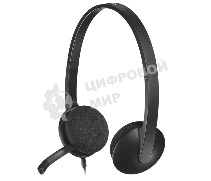 Гарнитура проводная Logitech Headset H340 USB graphite