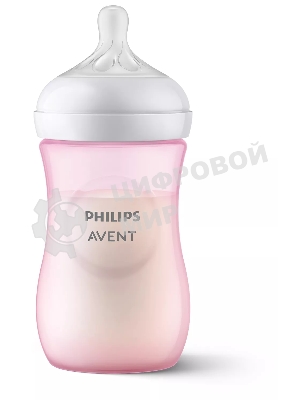 Бутылочка для кормления Philips SCY903/11 250 мл, 1 шт, серия NATURAL Response, пластик, PINK