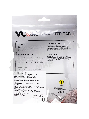 Кабель-переходник Mini DisplayPort M -> DisplayPort M 4K*60 Hz 1,8 м VCOM CG682-1.8M