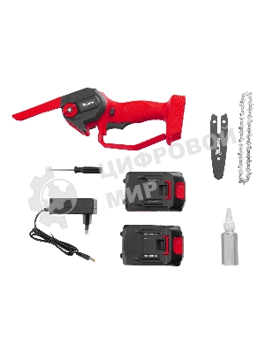 Цепная мини-пила аккумуляторная MTX MCS-100, шина 100 мм, Li-Ion, 20 В