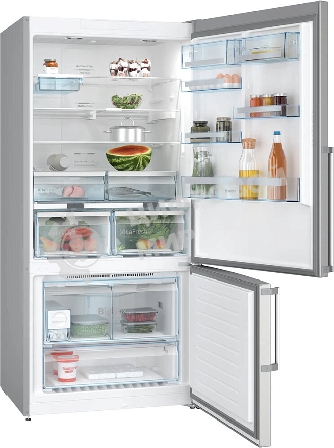 Холодильник Bosch KGN86AI32U серебристый двухкамерный 479/140л морозилка снизу