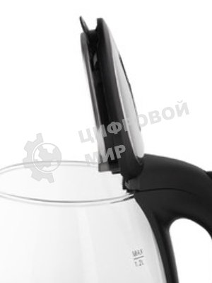 Чайник электрический Homestar HS-1052 1,2 л, стекло/пластик черный