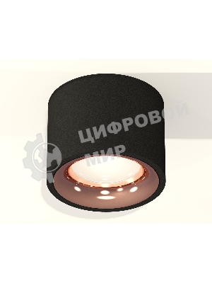 Светильник Ambrella Light XS7511025 SBK/PPG черный песок/золото розовое полированное MR16 GU5.3 (C7511, N7015)