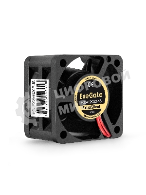 Вентилятор 5В DC ExeGate ExtraSilent ES04020S2P-5 (40x40x20 мм, Sleeve bearing (подшипник скольжения), 2pin, 4800RPM, 21dBA)
