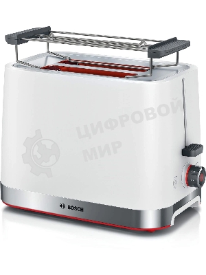 Тостер Bosch TAT4M221 белый, 970 Вт, 2 слота