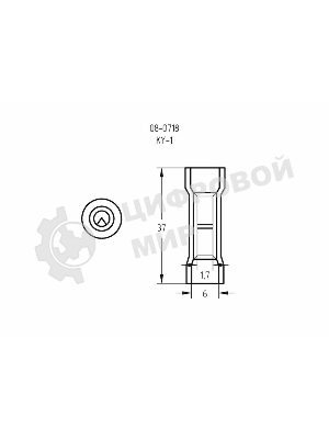 Соединительная гильза изолированная термоусаживаемая Rexant L-37 мм 0.5-1 мм² (ГСИ-т 1.0/ГСИ-т 0,5-1,0) красная