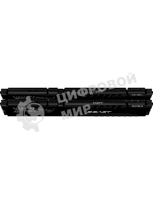 Оперативная память Kingston Fury Beast, DDR5, 32GB (2x16GB), 5200MHz, CL40, DIMM, радиатор, черный