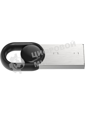 Флешка USB Netac UM2 (NT03UM2N-032G-20BK), 32Gb, USB 2.0, R/W 100/40, серебристый/черный