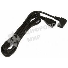 Кабель питания IEC 320 C19 - IEC 320 C20 (3x1.5), 16A, прямая вилка, 1м, черный Hyperline PWC-IEC19-IEC20-1.0-BK