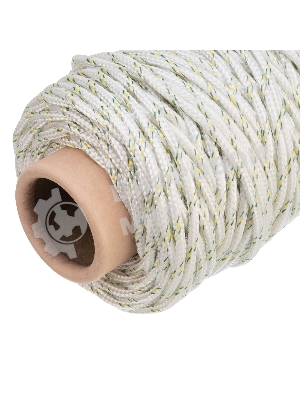 Фал плетеный Сибртех капрон 16-прядный с капрон. серд. 6 мм, бухта 100 м, 650 кгс