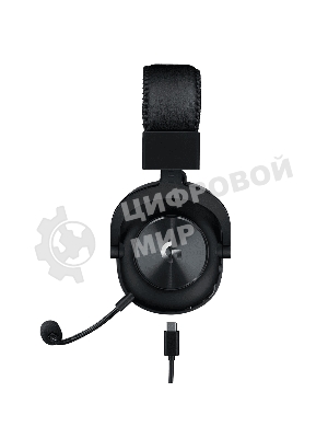 Гарнитура Logitech G PRO X чёрный, беспроводная, USB, подвижный микрофон, отсоединяемый кабель 2 м