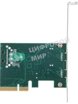 Контроллер ExeGate EXE-313 PCI-Ex4, 2*USB3.1 Type-C ext, разъем доп.питания (OEM)