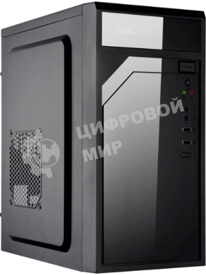 Компьютерный корпус KingPrice KPCC-MN208 черный без БП mATX 1x80мм 2x120мм 2xUSB 2.0 audio