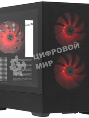 Компьютерный корпус ZALMAN P30 AIR, MATX, BLACK, WINDOW, 2xCombo (3.5'' or 2.5''), 3x2.5