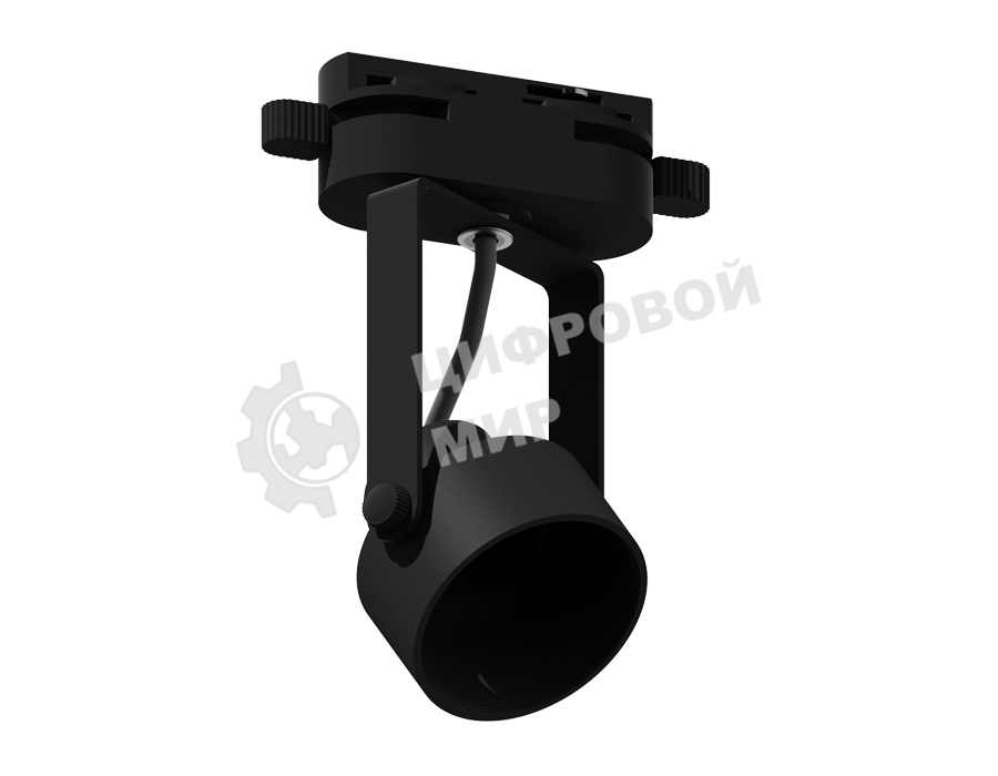 Корпус светильника C6602 PBK черный полированный D60*H135mm Out122mm MR16 GU10 (насадки D60mm)