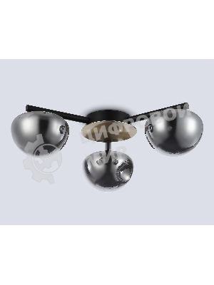 Светильник Ambrella light LH12006/3 BK/GD/SM черный/золото/дымчатый 18W 3000K D640*170