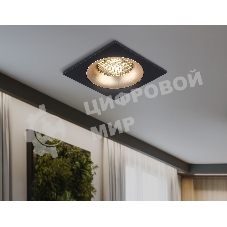 Светильник встраиваемый Ambrella light TN102730 BK/GD черный/золото GU5.3 92*92*23