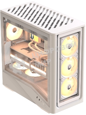 Компьютерный корпус Formula V Line Air Power G9 DUO PA White, ATX, TYPE-C*1, USB3.0*2, MESH/GLASS FRONT PANEL, FRONT 3x PERFORMANCE ARGB, REAR 1x PERFORMANCE ARGB
