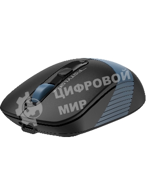 Мышь беспроводная A4Tech Fstyler FB10CS черный/синий, 2000 dpi, радиоканал, Bluetooth, USB, кнопки - 4