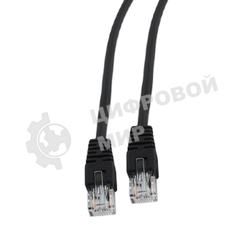 Патч-корд UTP Cablexpert cat.5e, 0.5м, литой, многожильный, черный