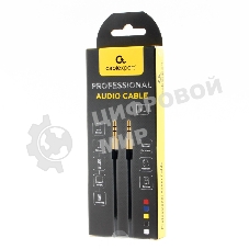 Кабель аудио Cablexpert CCAB-01-35MM-1MR, 3.5 Jack (M)/3.5 Jack (M), красный. 1м, блистер
