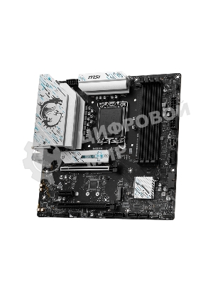 Материнская плата MSI B760M GAMING PLUS WIFI DDR4, LGA1700, Intel B760, 4xDDR4, 4xSATA, 2xM.2, 1xPCIe 4.0 x16, 1xPCIe 4.0 x4, 2xPCIe 3.0 x1, 2xDP, 2xHDMI, 1x2.5Gb LAN, Wi-Fi 6E, Bluetooth 5.3, 4xUSB-A 5Gbps, 6xUSB-A 2.0, 3x3.5 мм, 7.1, mATX