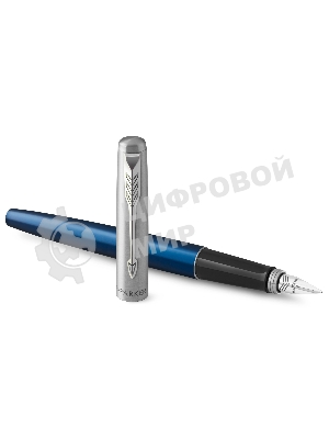 Ручка перьевая Parker Jotter Core F63 (CW2030950) Royal Blue CT, M, сталь нержавеющая, подарочная коробка