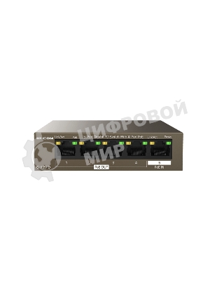 Коммутатор Tenda G1105PD (IP-COM) (5 портов Ethernet 10/100/1000 Мбит/сек, 4xPoE IEEE 802.3af 15.4W (max 30W)) (G1105PD)