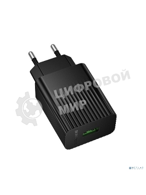 Сетевое зарядное устройство BOROFONE BAS72A/Сетевое ЗУ/QC 3.0/1 USB/Выход: 18W/черный