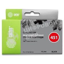 Картридж струйный Cactus CS-CLI451BK черный (10,2 мл) для Canon MG 6340/5440/IP7240