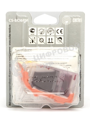Картридж струйный Cactus CS-BCI6PM пурпурный (12ml) для Canon S800/S820/S900/S9000/i905D/i950S/i960x