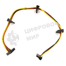 Кабель Cablexpert Кабеля питания SATA, 4x15pin(M)/15pin(F), 40 см (CC-SATAMF-03)