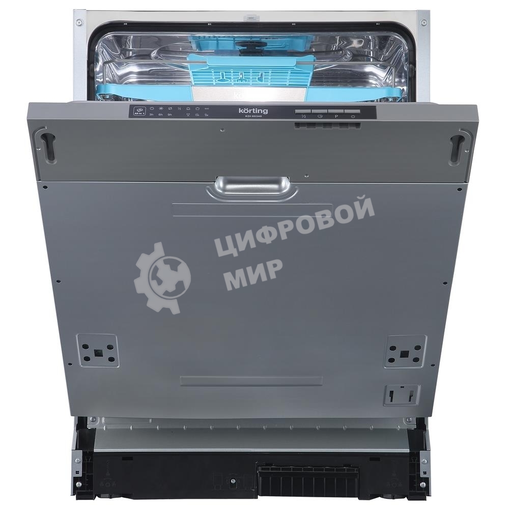 Встраиваемая посудомоечная машина Korting KDI 60340, серый, 59.8 см, 14 компл., 49 дБ, класс A++