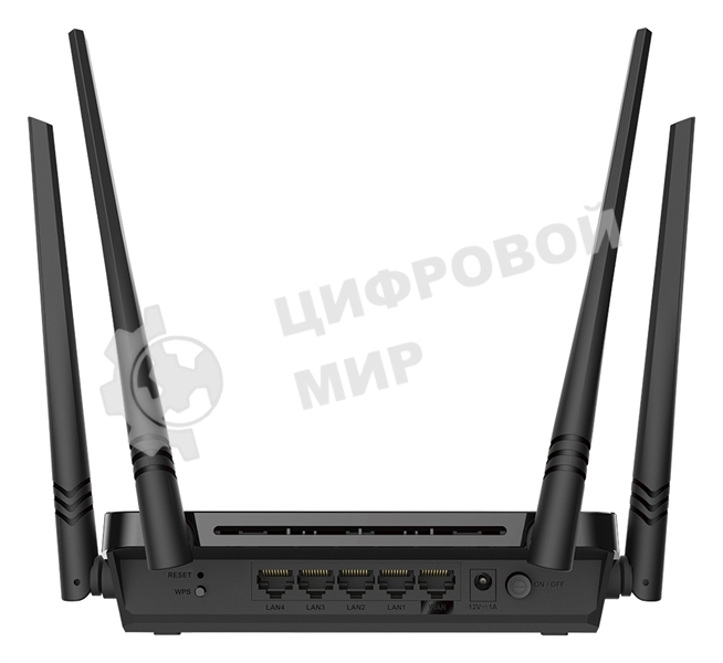 Роутер D-Link DIR-822/RU/E1A, Wireless AC1200 Dual-Band Router with 1 10/100Base-TX WAN port and 4 10/100Base-TX LAN ports.802.11b/g/n compatible, 802.11AC up to 866Mbps,1 10/100Base-TX WAN port, 4 10/100B